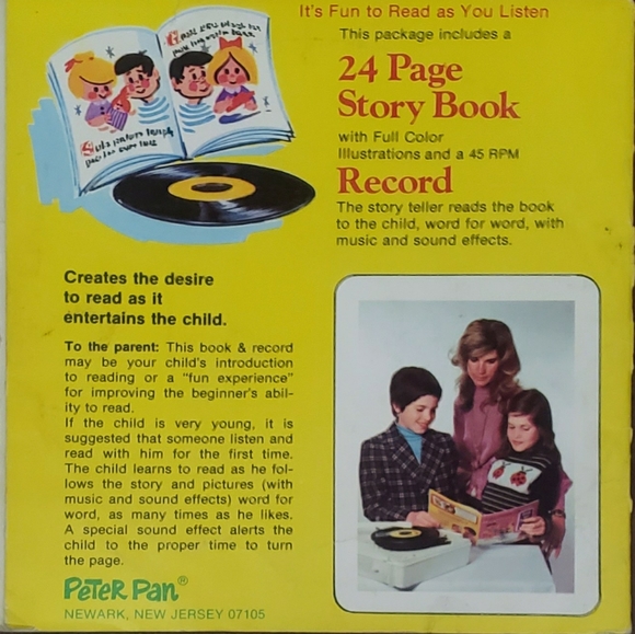 Vintage 1970's Goldilocks and the 3 Bears Book Without Record - Picture 5 of 5